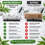 Comparaison bâton charbon actif bambou français vs concurrents avec certifications naturelles