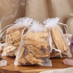 Bâtonnets de Palo Santo 20g en sachet avec cristaux de méditation et encens