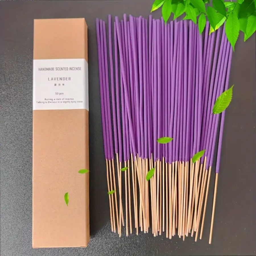 Bâtons d'encens à la lavande avec sa boîet en carton