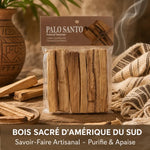 Bâtons de Palo Santo 80g naturels - bois sacré d'Amérique du Sud artisanal