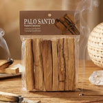 Bâtons de Palo Santo 80g avec encens brûlant, cristaux et ambiance bien-être zen