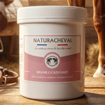 Baume cicatrisant Naturacheval 500g avec cheval, soins équins naturels