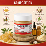 Baume d'Asie Rouge 30ml avec ingrédients naturels : camphre, huiles essentielles et beurre de karité