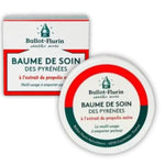 Un baume de soin des Pyrénées de la marque Ballot Flurin et son emballage carton