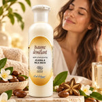 Baume démêlant bio Ciel d'Azur 250ml avec ingrédients naturels sur marbre