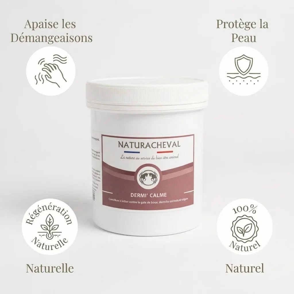 Baume Dermi-Calme 500g Naturacheval - Soin apaisant réparateur pour chevaux