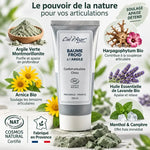 Baume froid Ciel d'azur à l'argile 100ml avec ingrédients naturels bio certifiés
