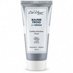 Baume froid à l'Argile Ciel d'azur 100ml tube gris-blanc sur fond blanc