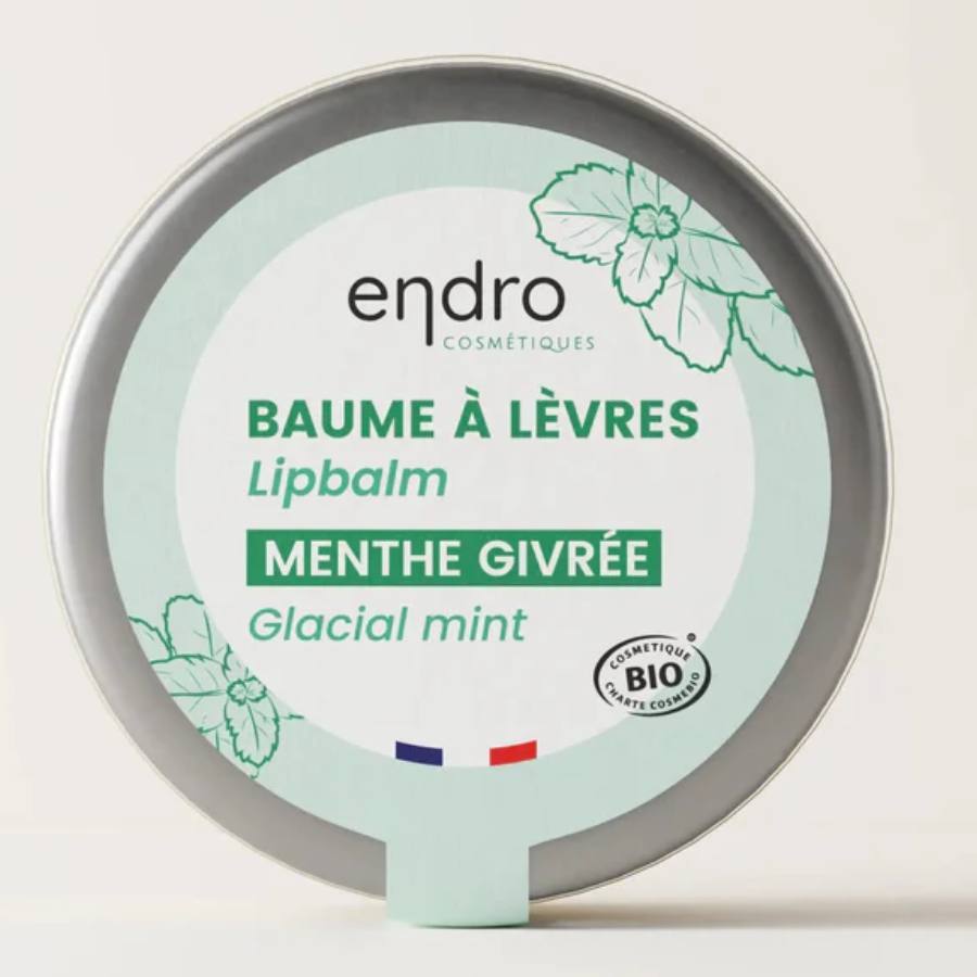 Un Baume à lèvres bio menthe givrée Endro
