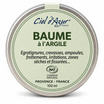 Baume réparateur à l'Argile Ciel d'Azur 100ml en pot métallique, certification COSMOS NATURAL
