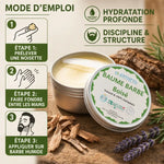 Baume Barbe Boisé Bio Antheya - Guide d'application avec ingrédients naturels et instructions étape par étape