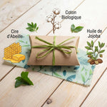 Bee wrap Angie Be Green taille M avec cire d'abeille, coton biologique et huile de jojoba
