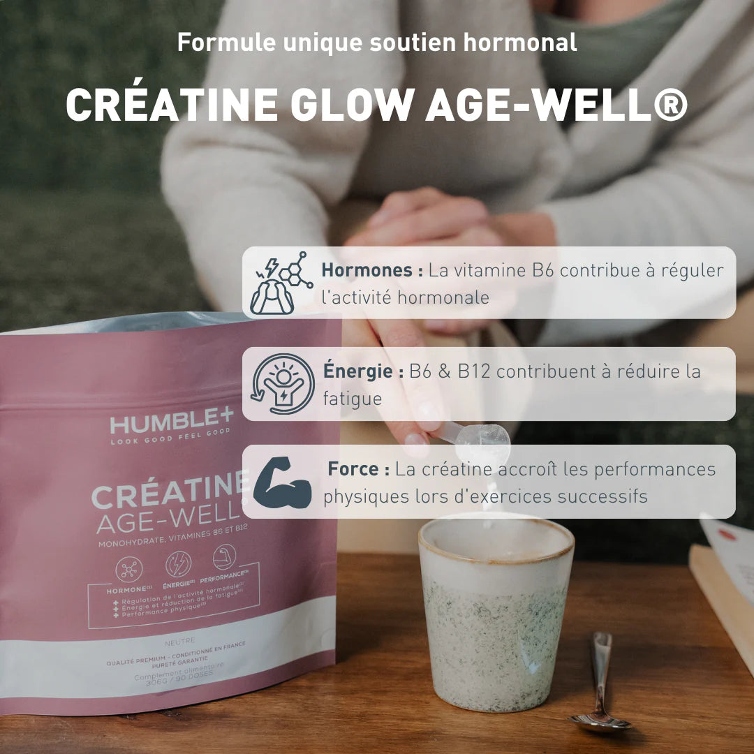 Biennfaits de la Créatine Glow AGE-WELL 300g Humble+ 