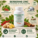 Berbérine 350mg gélules VitalOsmose avec ingrédients naturels pour gestion poids et glycémie