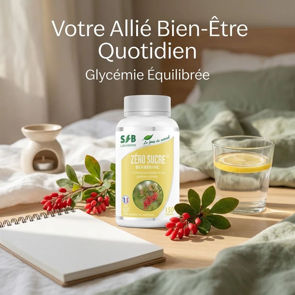 Berbérine Zéro Sucre SFB Laboratoire - Flacon 75 gélules pour équilibre glycémique naturel