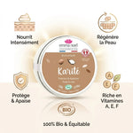 Beurre de Karité Bio 140g Emma Noël avec ses 5 bénéfices clés affichés