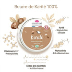 Beurre de Karité Bio Emma Noël 140g avec vitamines A, E, F et acides gras essentiels