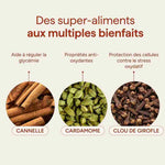 Bienfaits des superaliments du chaï latte nümorning