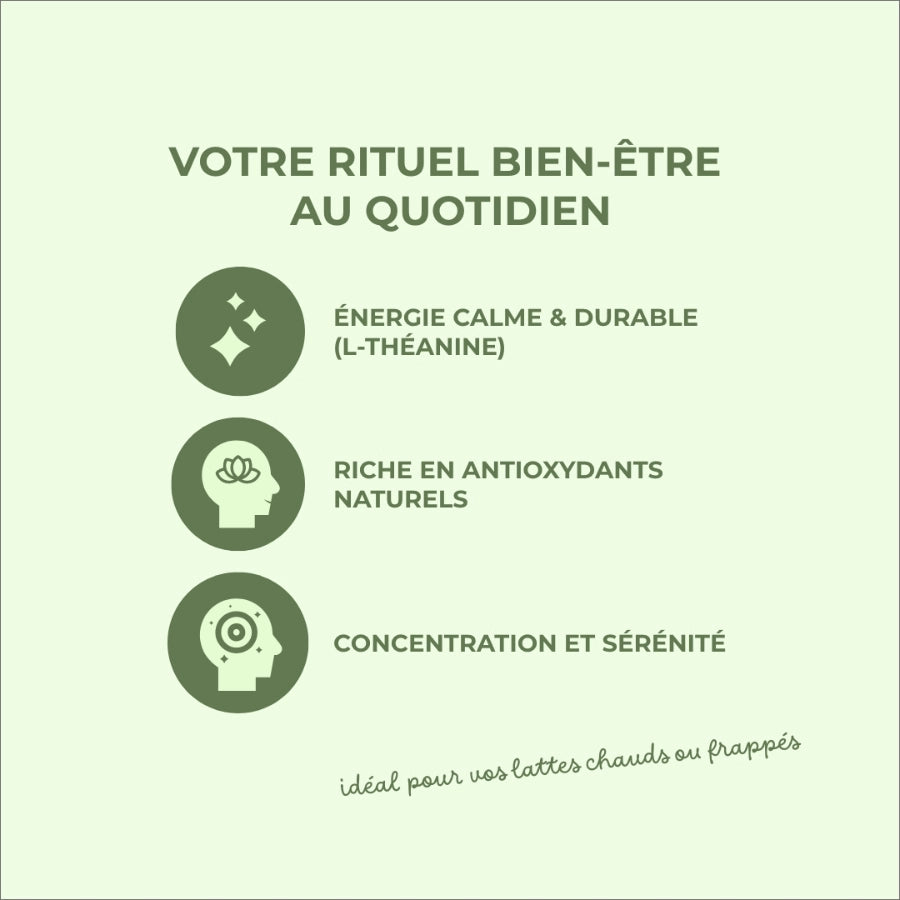 Bienfaits du matcha premium de la marque INOLAB