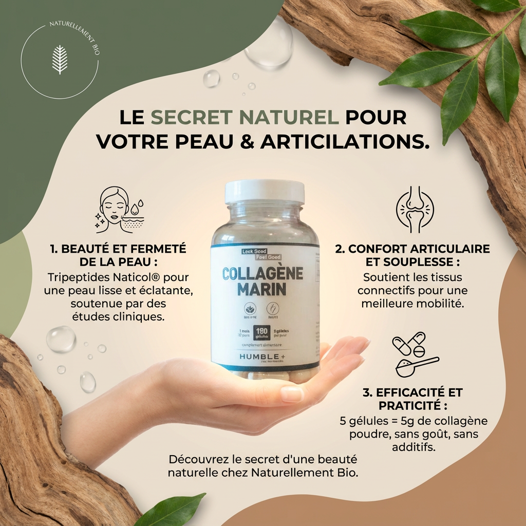 Les secrets naturels du collagène marin Humble+