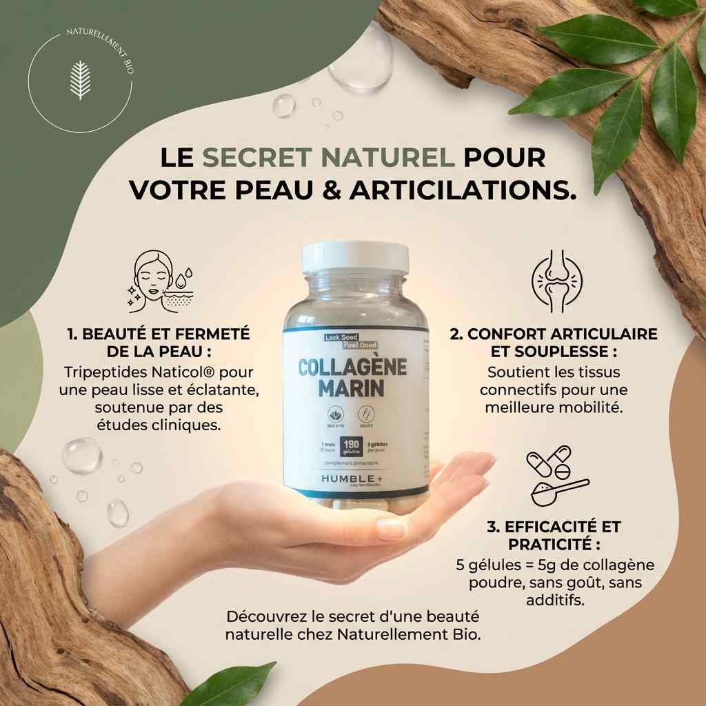 Les secrets naturels du collagène marin Humble+