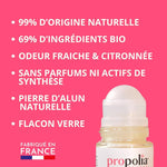Les bienfaits du déodorant Bio roll-on Miel, Hamamélis & Cristal d'Alun de la marque Propolia