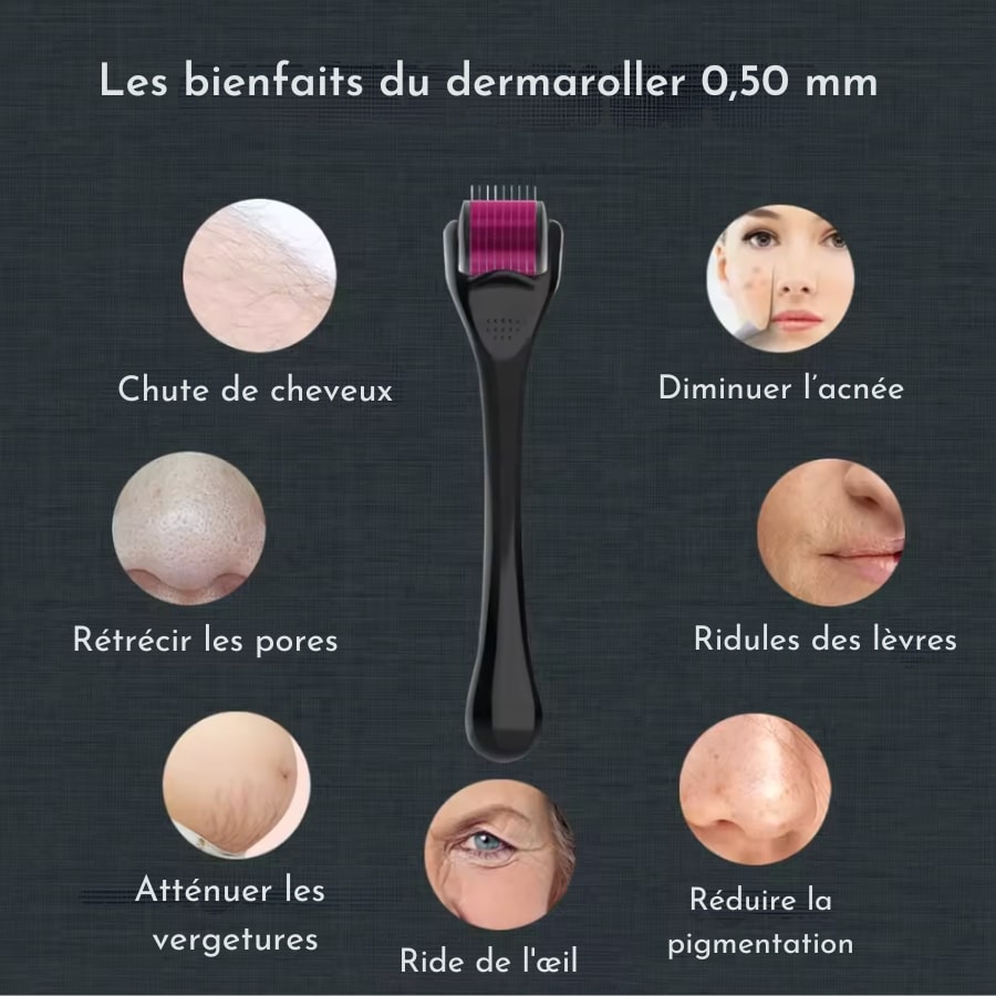 Les multiples bienfaits d'utiliser un dermaroller barbe avec des aiguilles de 0,50 mm