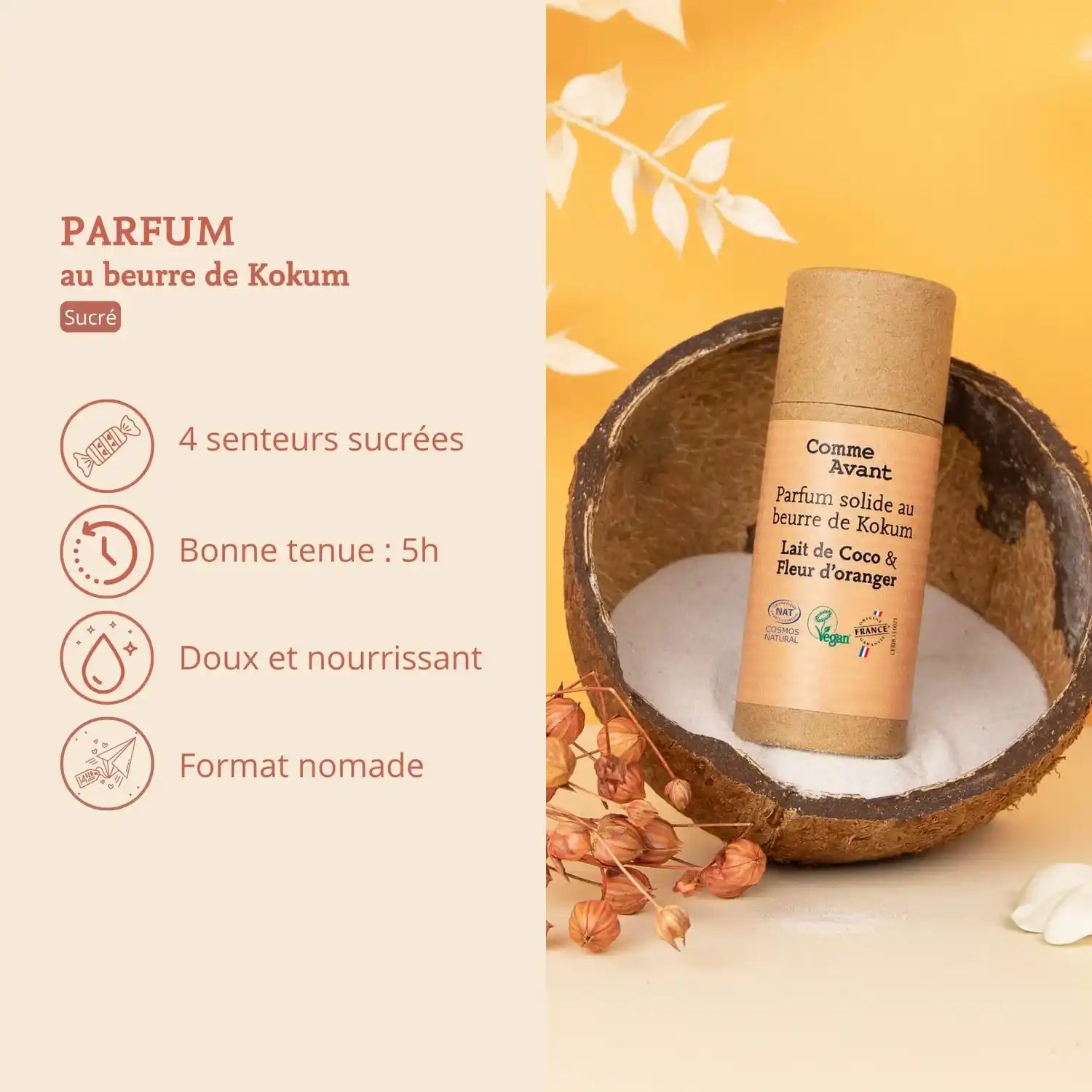 Les avantages et bienfaits du Parfum solide de Comme Avant