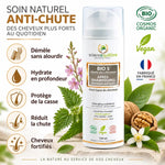 BIO 5 après-shampoing anti-chute bio 150ml avec ses 5 bénéfices: démêle, hydrate, protège, réduit chute, fortifie cheveux
