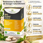 BIO FLEXX Mobilité 60 comprimés - Packaging avec bénéfices articulations, muscles et cartilage