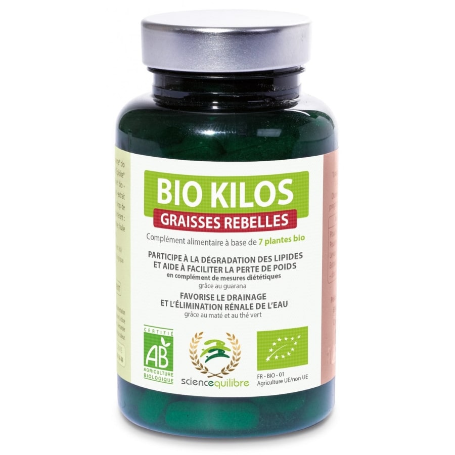 Une boite de Bio Kilos Graisses Rebelles de 90 comprimés de la marque Science & Équilibre