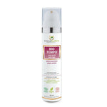 BIO TEMPO soin anti-âge bio 50ml avec pompe airless, tube blanc et label burgundy doré