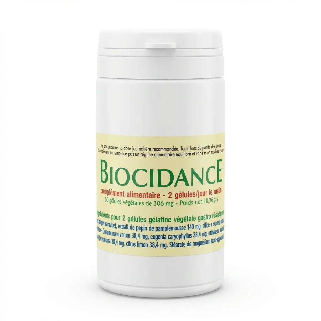 Biocidance 60 gélules gastro-résistantes Jade Recherche complément alimentaire