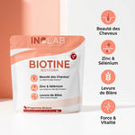 BIOTIFORM complexe cheveux avec Biotine, Levure de bière, Zinc et Sélénium Inolab - Programme 30 jours