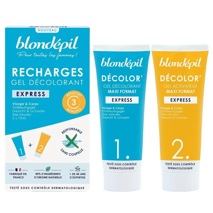 Un kit de décolor bondepil visage et corps