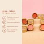 Caractéristiques du blush crème aux pigments minéraux 