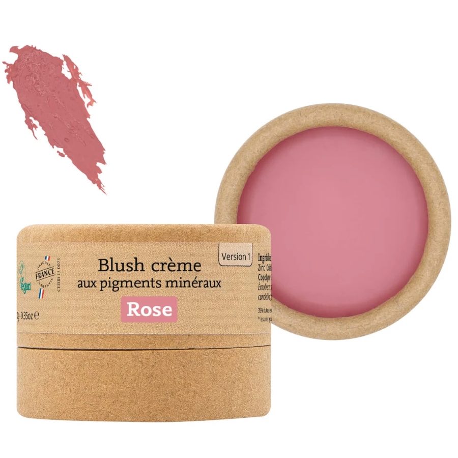 Un blush crème rose aux pigments minéraux de la marque Comme Avant