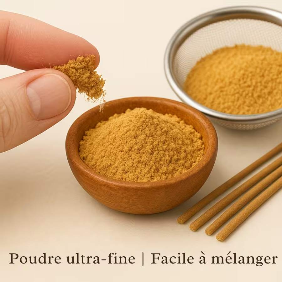 Zoom sur le Bois de Santal en poudre