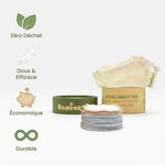 Lingettes démaquillantes lavables Bambaw avec avantages zéro déchet et durabilité