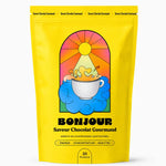Un sachet de 30 portions (180g) de Super café Bonjour Drink saveur chocolat gourmand