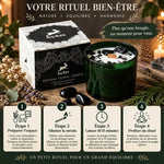 Bougie cire soja obsidienne fleurs séchées Hop Hare guide rituel étapes