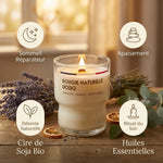 Bougie naturelle Dodo 110g Jolis Baume - cire de soja bio et huiles essentielles pour sommeil réparateur