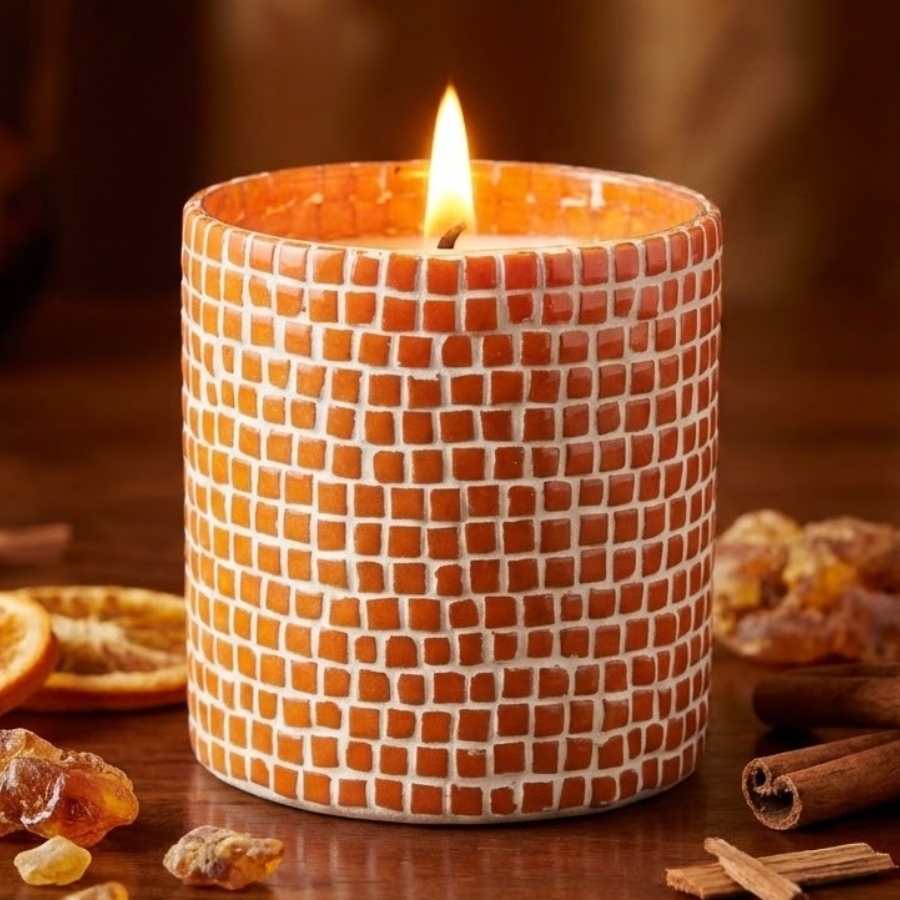 Bougie Parfumée Lumière d'Ambre - 150 g - Jardin de mon Grand Père