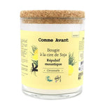Une Bougie citronelle anti-moustique à la cire de soja de 190g de la marque Comme Avant