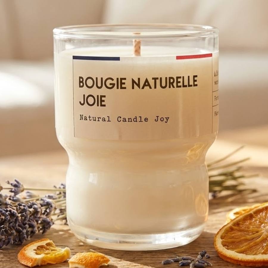 Une bougie Naturelle Joie de 110g de la marque Jolis Baume