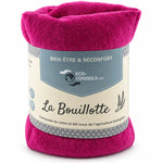 Bouillotte tour de cou magenta La Bouillotte ECO-CONSEILS avec étiquette blé