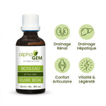 Bouleau Bio 50ml Alphagem avec bénéfices : drainage rénal, hépatique, confort articulaire et vitalité