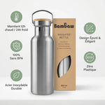 Bouteille isotherme acier inoxydable 500mL Bambaw - bénéfices isolation thermique et écologique