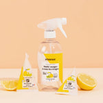 Bouteille spray rechargeable Pimpant citronnelle avec deux recharges en berlingot