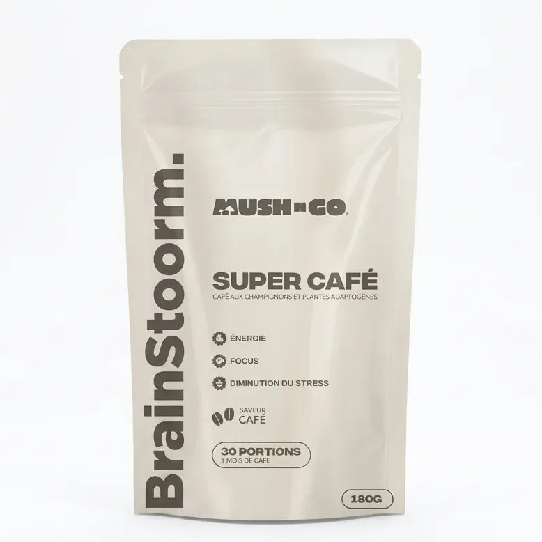 Brainstoorm café aux champignons adaptogènes 180g - Mush N Go